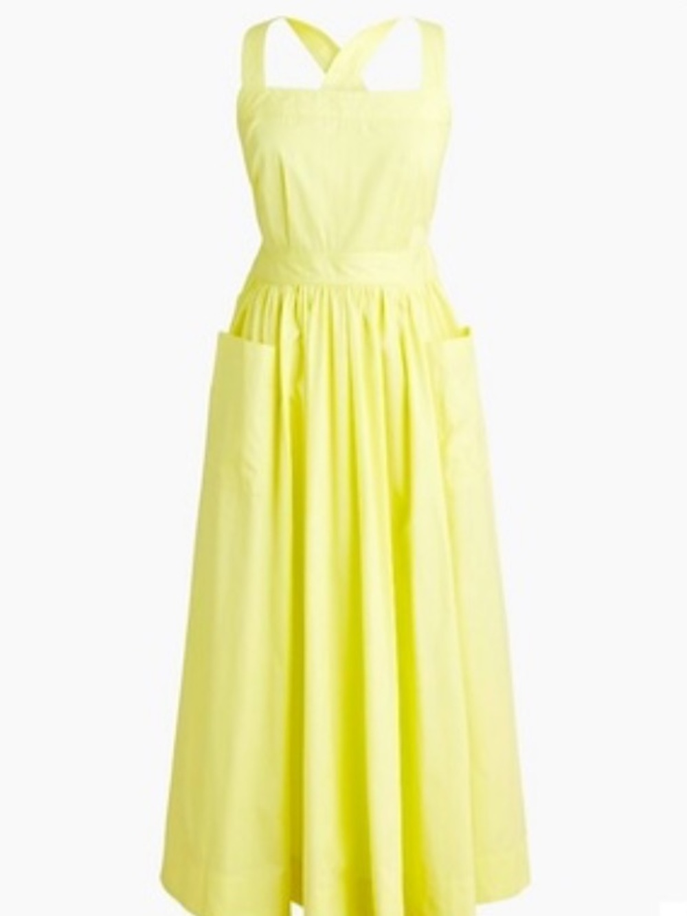J.Crew apron Dress size 2 bright yellow